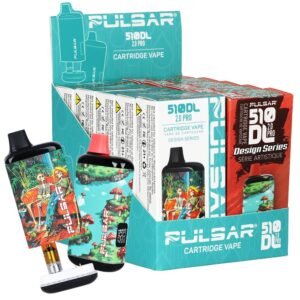 10CT DISPLAY - Pulsar 510 DL 2.0 PRO Design Series Variable Voltage Vape Bar - 1000mAh / Assorted Designs 1