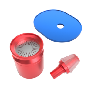 Stündenglass Infusion Chamber Assembly - Blue and Red
