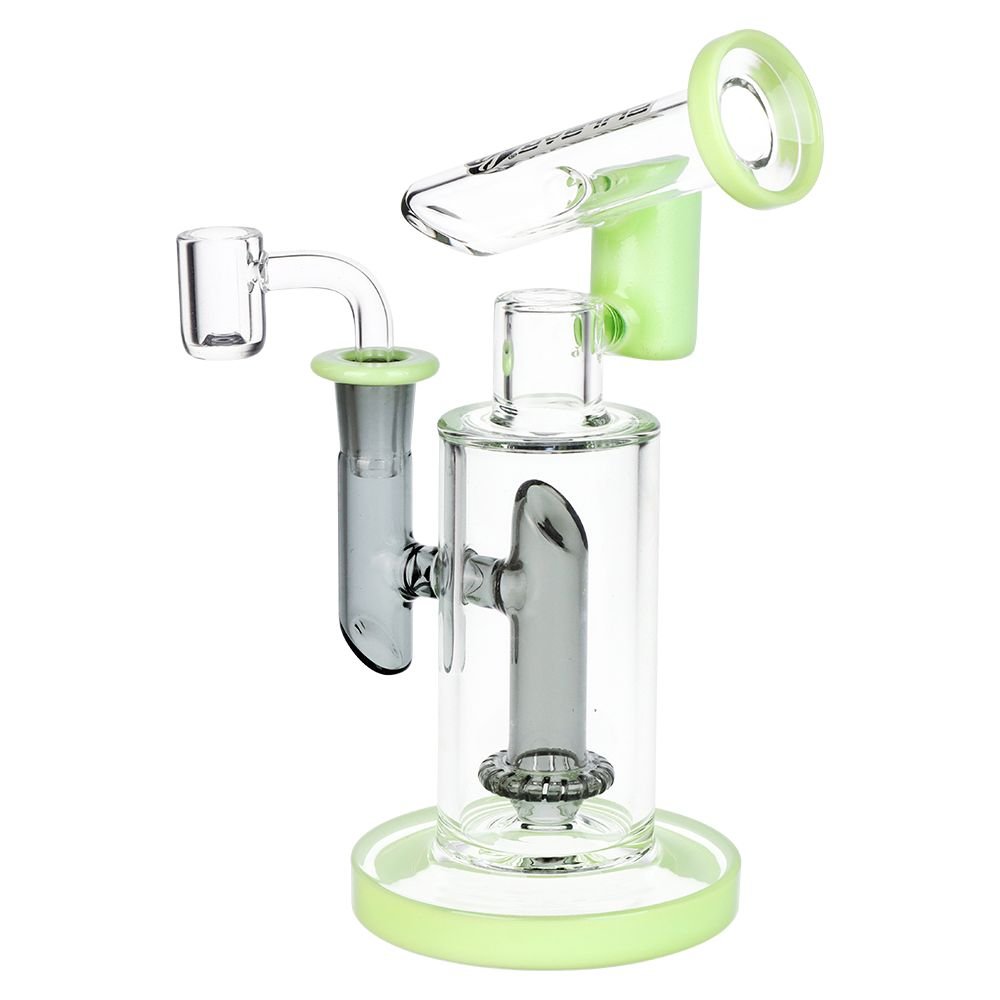 Pulsar Bicolor Fractured Tower Glass Dab Rig | 8" | 14mm F - Image 10