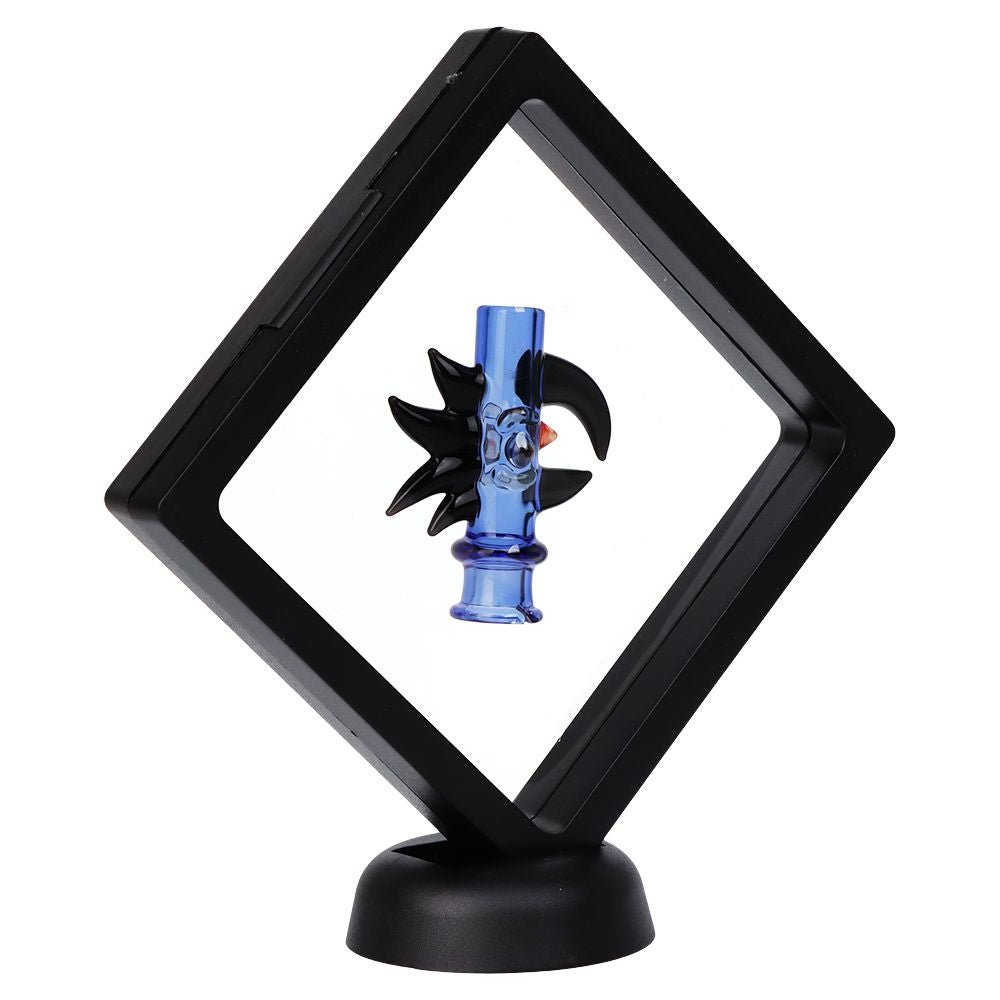 Pulsar Cockatoo Glass Mouthpeice Attachment for Puffco Pivot w/ Display Stand - Colors Vary - Image 3