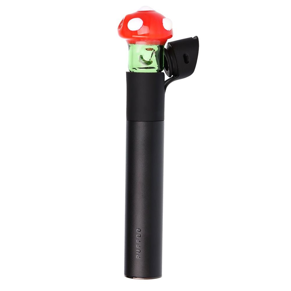 Pulsar Mushroom Glass Mouthpiece Attachment for Puffco Pivot w/ Display Stand - Colors Vary - Image 7