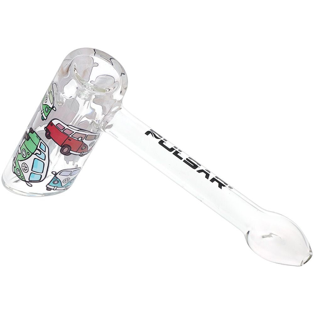 Pulsar Design Series Hammer Glass Bubbler | 8" - Image 44