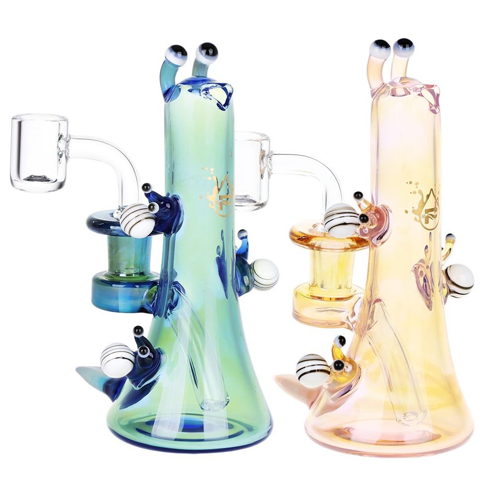 Pulsar Snail Smoochies Glass Dab Rig | 6" | 14mm F - Image 3
