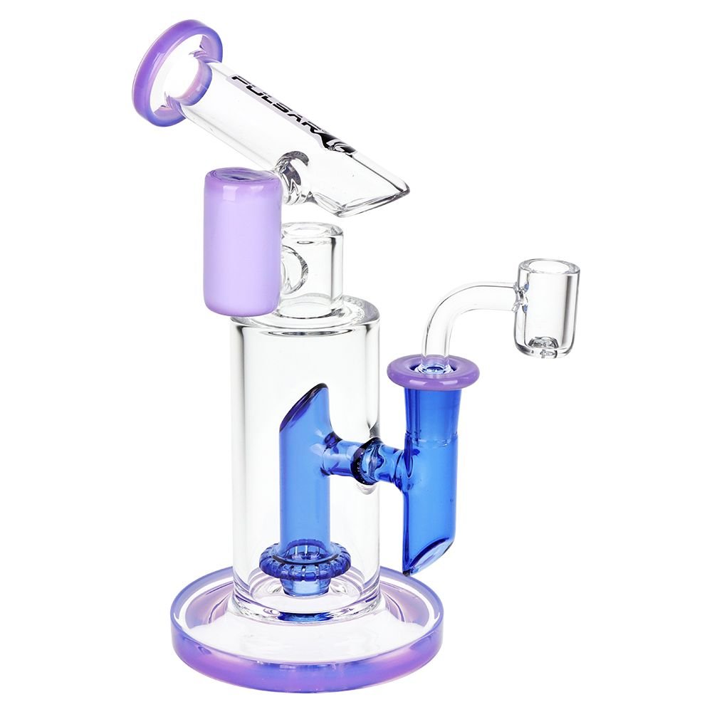 Pulsar Bicolor Fractured Tower Glass Dab Rig | 8" | 14mm F - Image 19